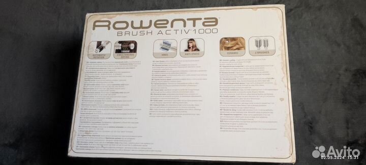 Фен щетка вращающаяся rowenta CF9220