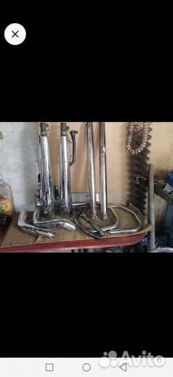 Трубы, зеркала на мотоцикл