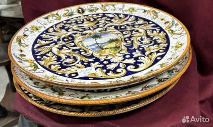 Тарелка декоративная Gien. Винтажная мебель