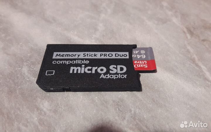 Переходник-адаптер MS PRO Duo - MicroSD