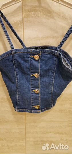 Джинсовый топ и легкий топ