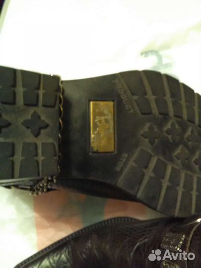 Кожаные полусапоги 