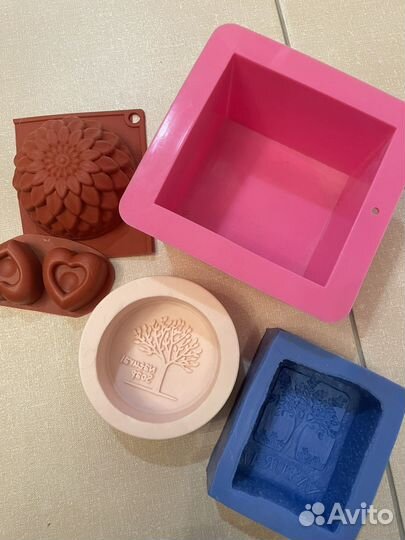 Формы для мыла силиконовые, мыльная основа