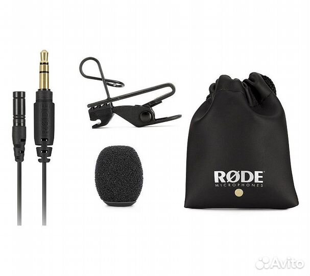 Микрофон петличный Rode Lavalier Go, черный