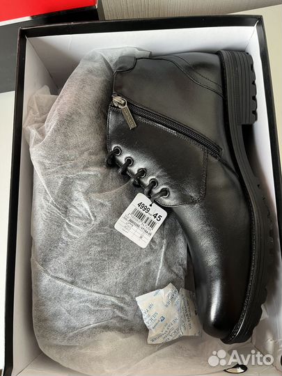 Новые осенние мужские ботинки pierre cardin 45р-р