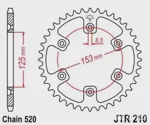 Звезда ведомая JTR210 51SC