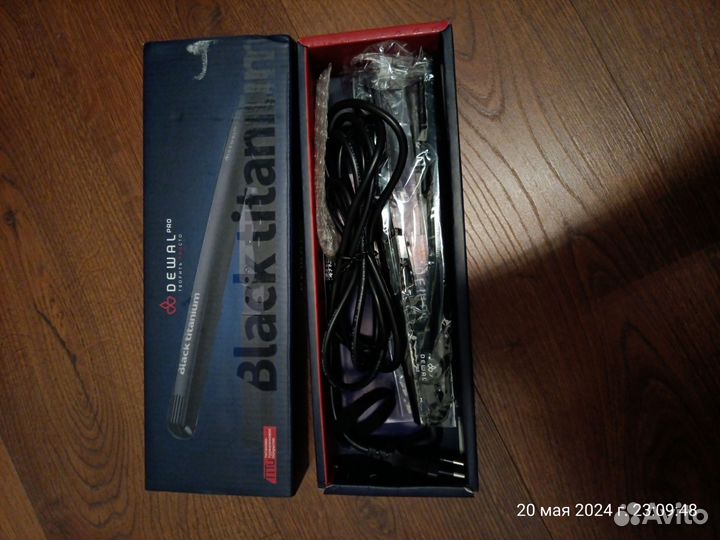 Dewal black titanium Щипцы для волос 25 мм Плойка