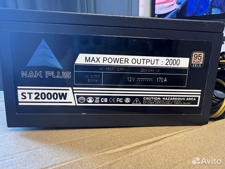 Блок питания для майнинга 2000 nak plus