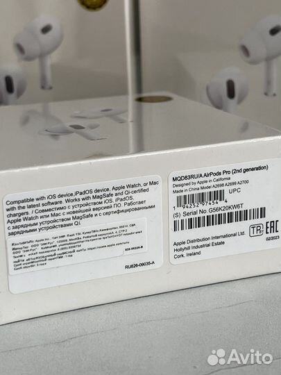 Airpods pro 2 с шумоподавлением. 1:1