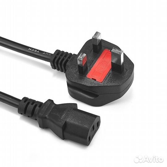 Кабель питания (Type G) 3pin IEC-320-C13, 1,8 m