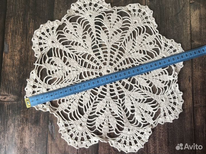 Салфетка вязаная крючком, ажурная салфетка