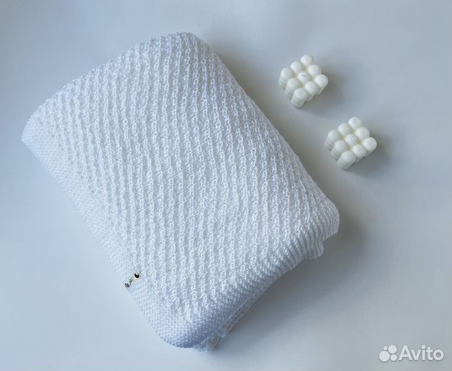 Плед вязаный детский