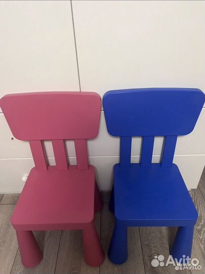 Детский стол и стул IKEA маммут