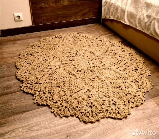 Ковер овальный из джута 
