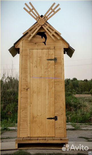 Уличный туалет деревянный TVP567