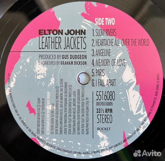 Винил Elton John – Leather Jackets