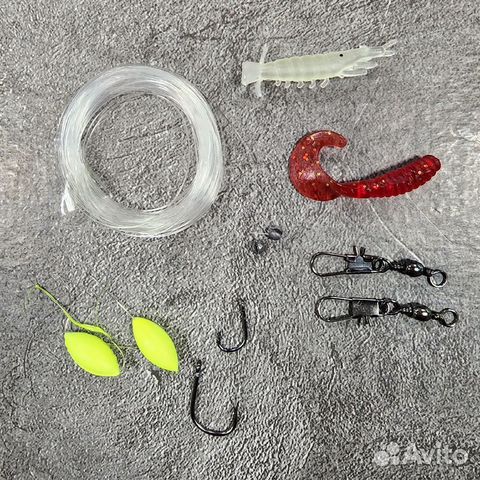 Набор карманный (экстрим) Рыбака (леска, крючки, п