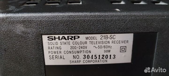 Телевизор sharp 21b-sc 