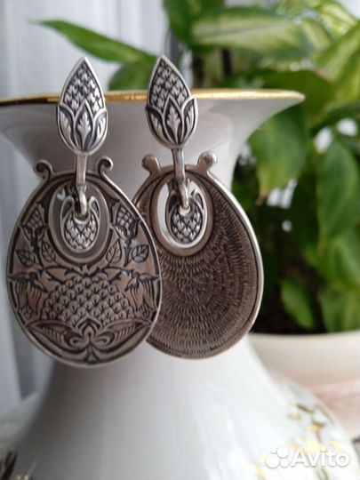 Серьги серебро 925