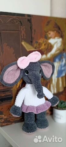 Мягкая игрушка слоник ручной работы