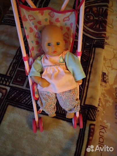 Кукла Анабель, кровать, коляска