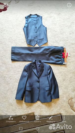 Костюм тройка на рост 128-134