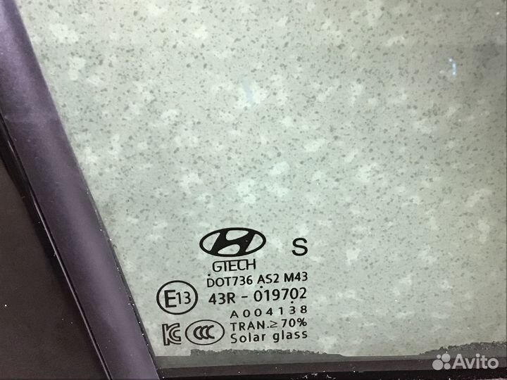 Стекло двери передней правой Hyundai Santa Fe (TM)