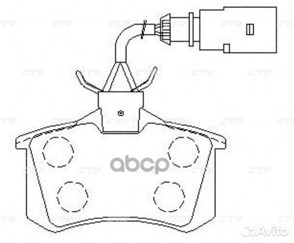 Ckvw-12 Колодки тормозные дисковые зад GK