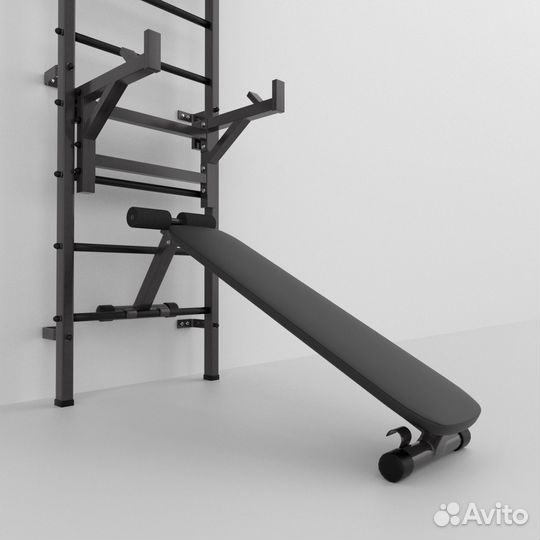 Шведская стенка Мультихват +, Черная