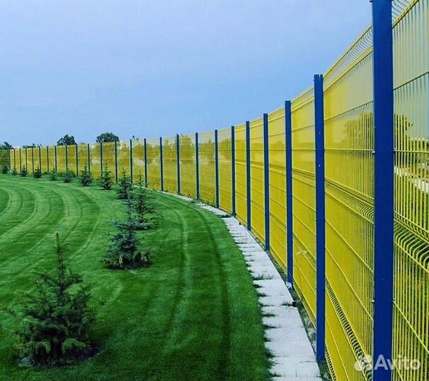 Сетка для забора 3d