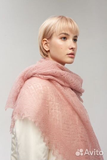 Оренбургский пуховый платок паутинка арт. А140-06