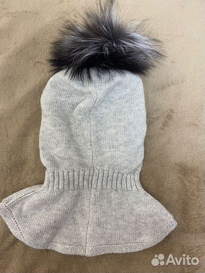 Шапка шлем для девочки зима