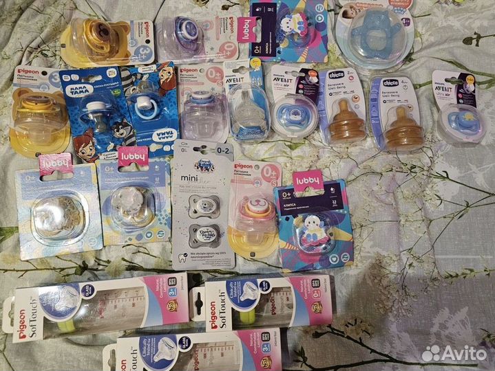 Все новое. Дет. бутылочки pigeon,соски Avent и тд