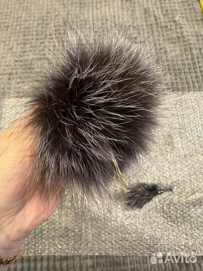 Меховые помпоны натуральные