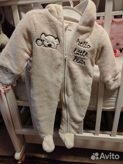 Комбинезон на флисе на 3/6 мес