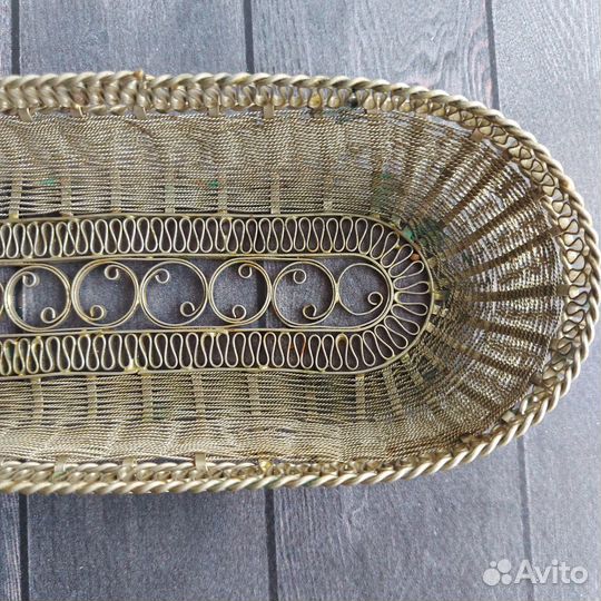 Ваза конфетница скань СССР