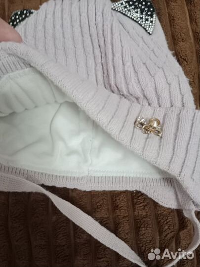 Шапка утепленная для девочки