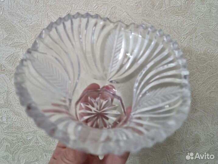 Салатница хрустальная СССР