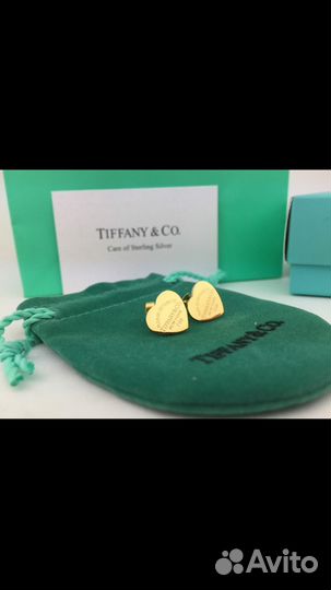 Серьги TiffanyCo heart tag