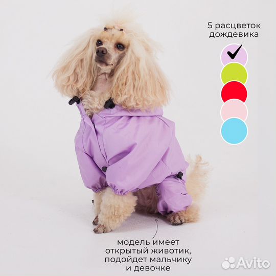 Комбинезон дождевик для собаки новый