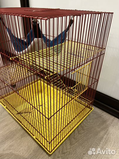 Клетка для грызунов с гамаком и поилкой