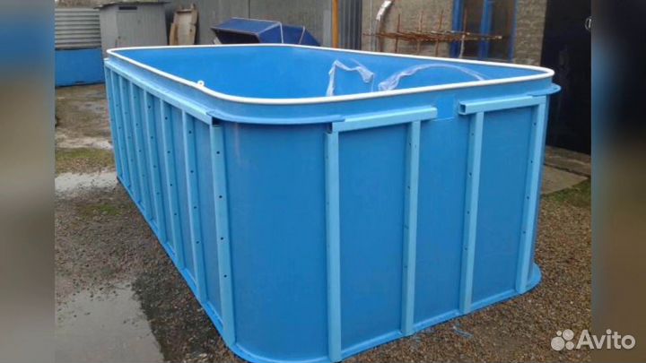 Бассейн 3х5х1,5 из полипропилена