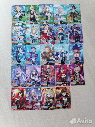 Коллекционные карточки геншин импакт
