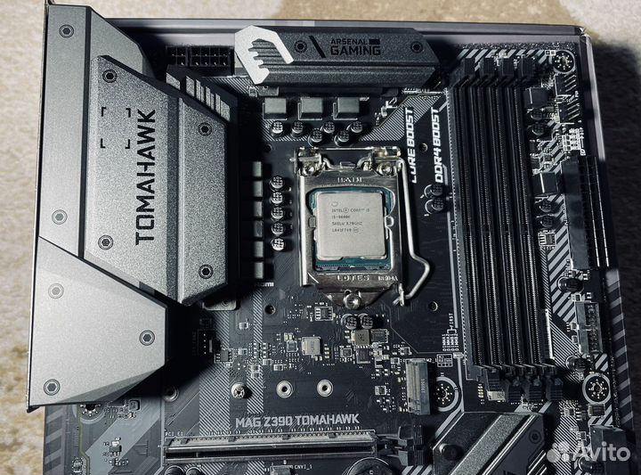 Intel core i5 9600k + msi mag z390 tomahawk
