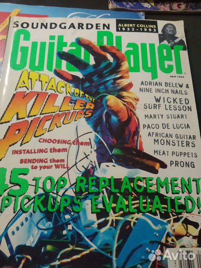 Журналы guitar, guitar player, living blues, spin