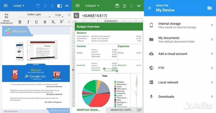 Officesuite Pro + PDF офис на android