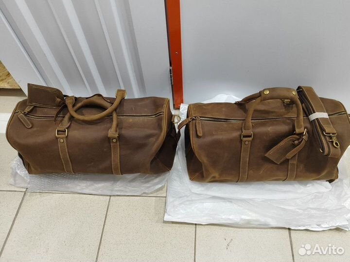 Сумка спортивная натуральная кожа мужская