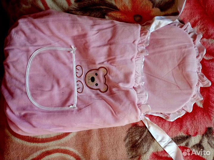 Конверт на выписку для девочки осень зима