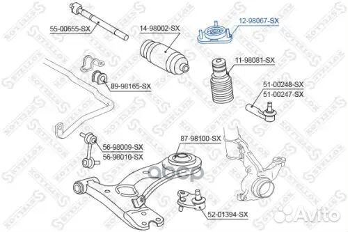 Опора амортизатора переднего Toyota Picnic