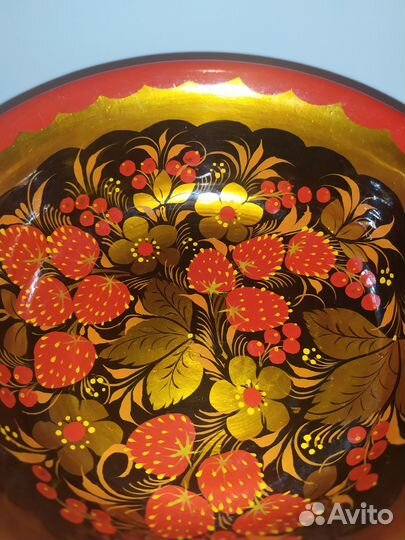 Кубок конфетница Хохлома СССР